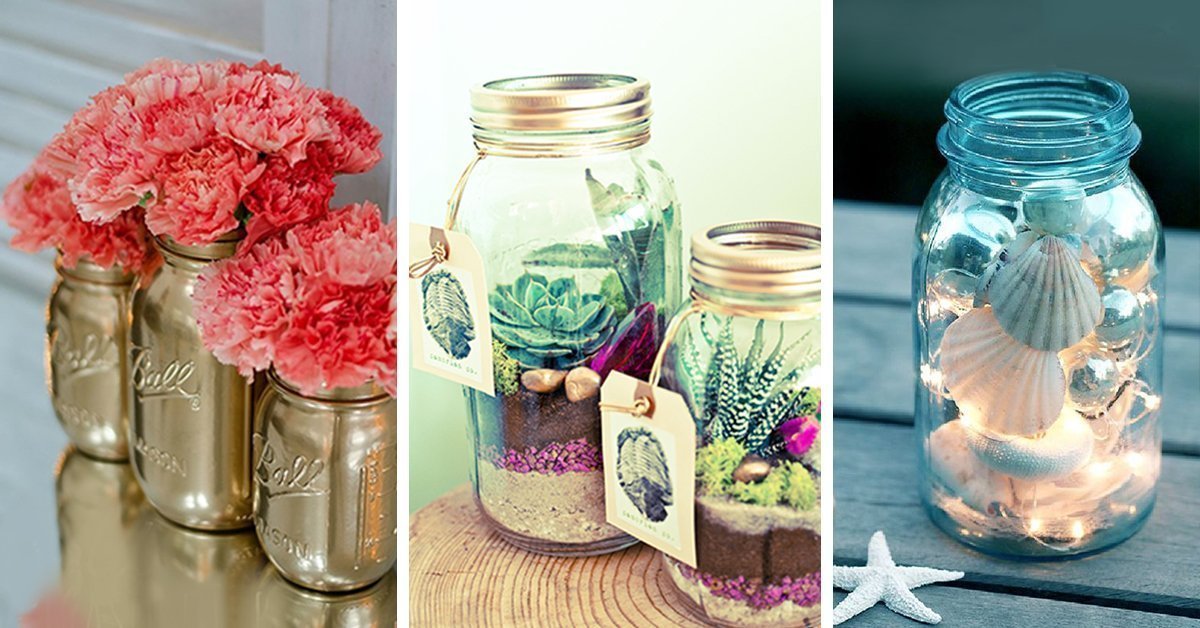 Pint Jar Only or 5 Piece Set Mason Jars for Office Flowers Optional Your Choice of Colors 