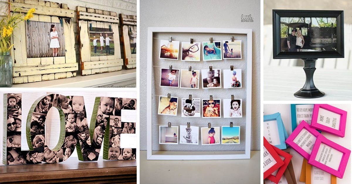 Featured image for “28 Beautiful DIY Photo and Picture Frame Crafts to Dress Up Your Home”