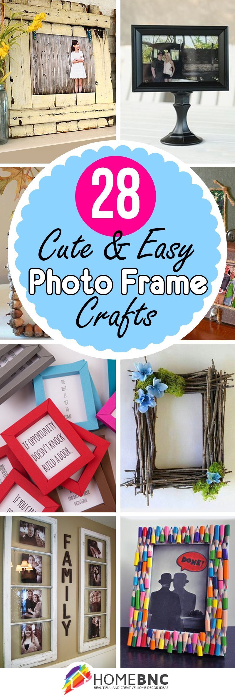 28 Best DIY Photo and Picture Frame Crafts (Ideas and ...