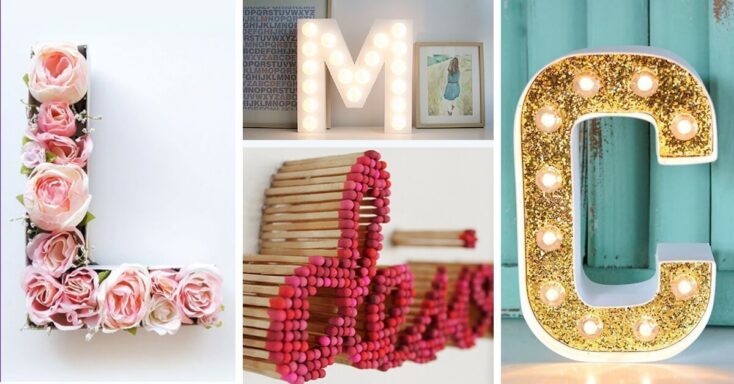 Featured image for 28 Fun and Affordable DIY Projects with Letters