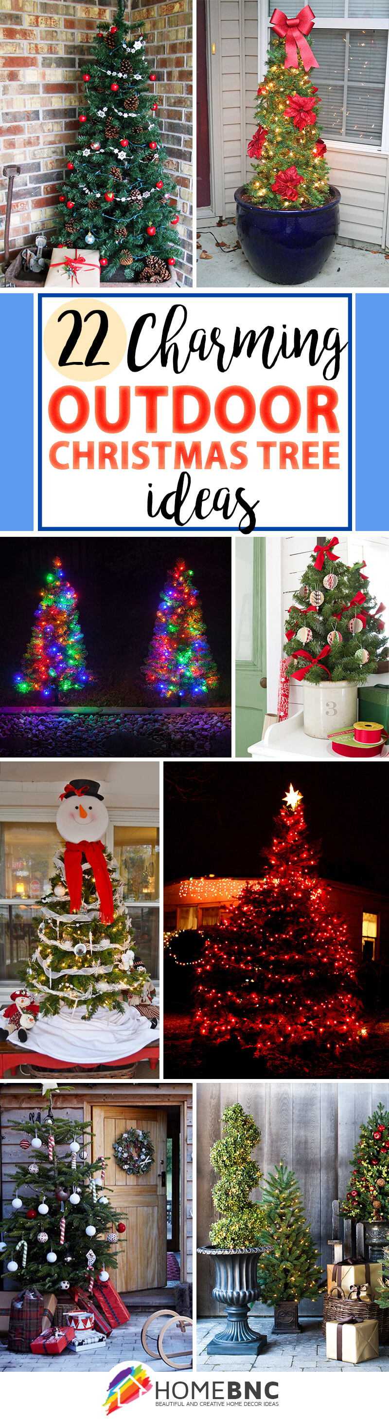 Thiết kế decorations for outdoor christmas tree Đầy màu sắc và sinh động