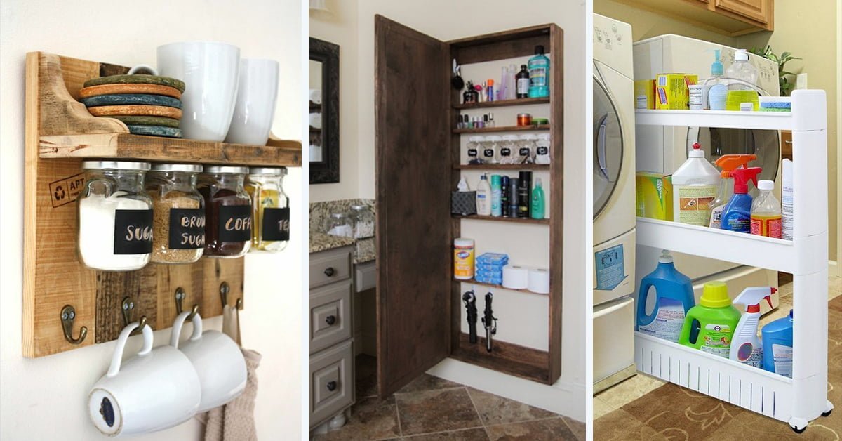 35 Best Storage Ideas And Projects For Small Spaces In 2019