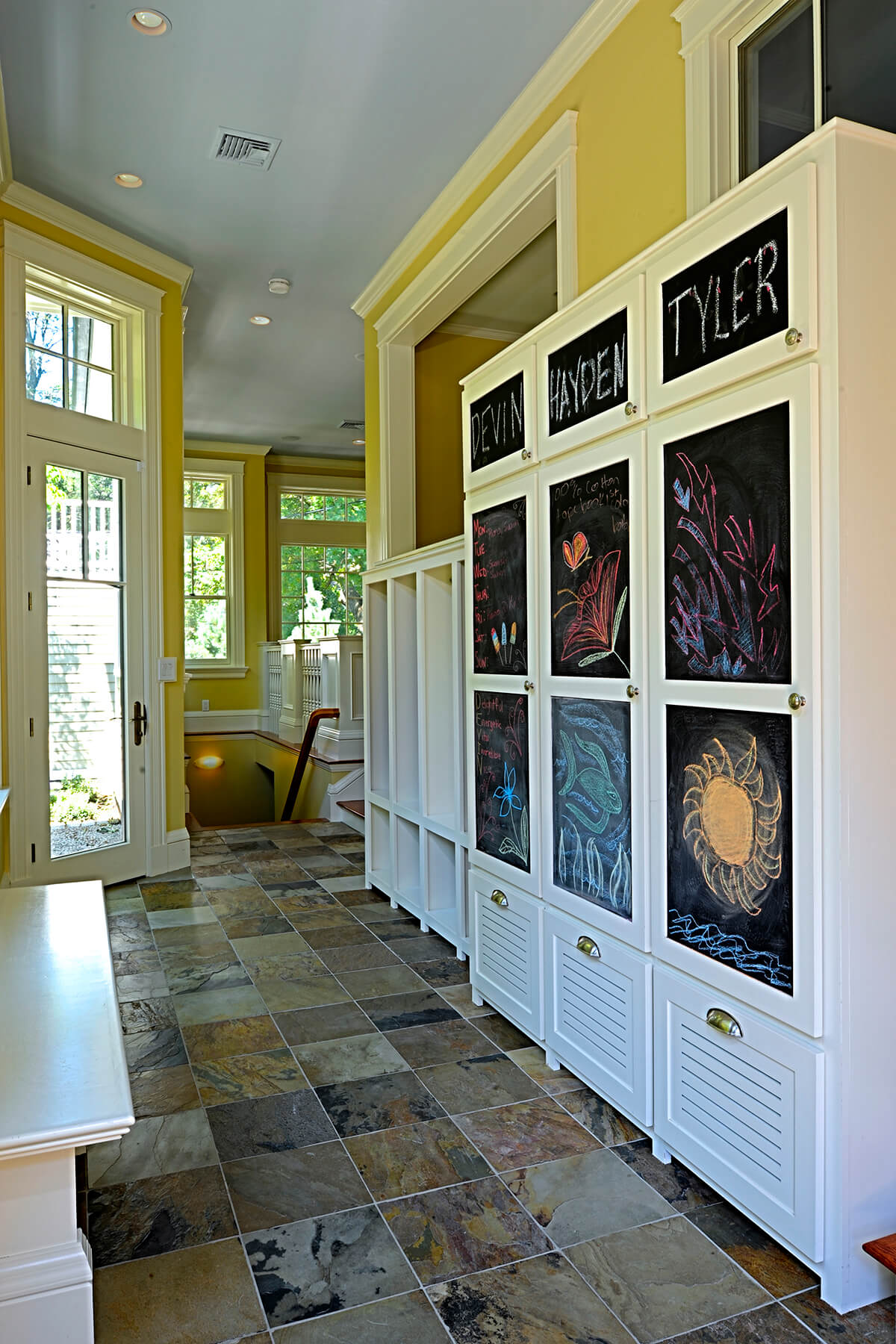 Tile Floor And Personalized Closets