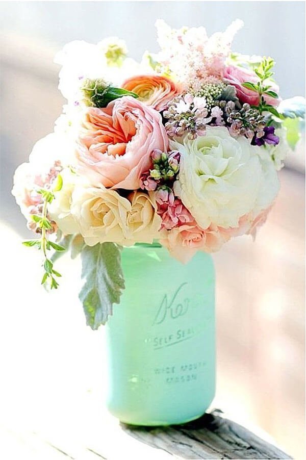 Jolie Mason Jar Spring Bouquet