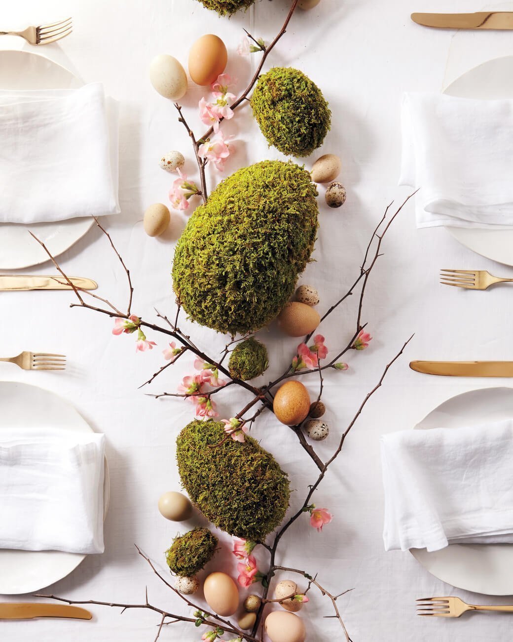 A Mossy Path Egg Arrangement