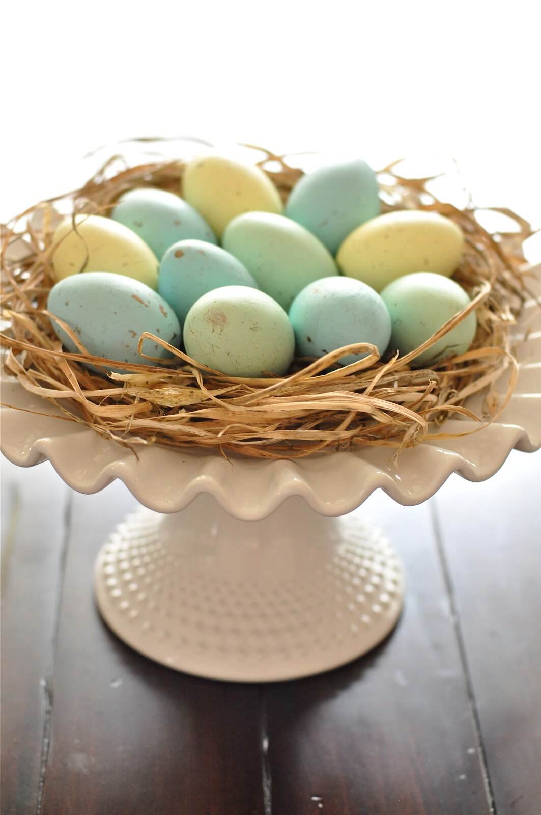 Farmhouse Robin's Nest Tabletop Arrangement