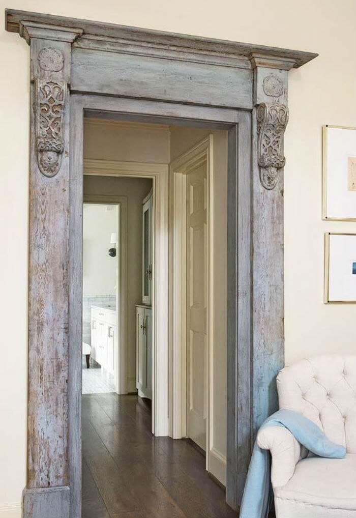 Ornate Victorian Mill Work Door Frame