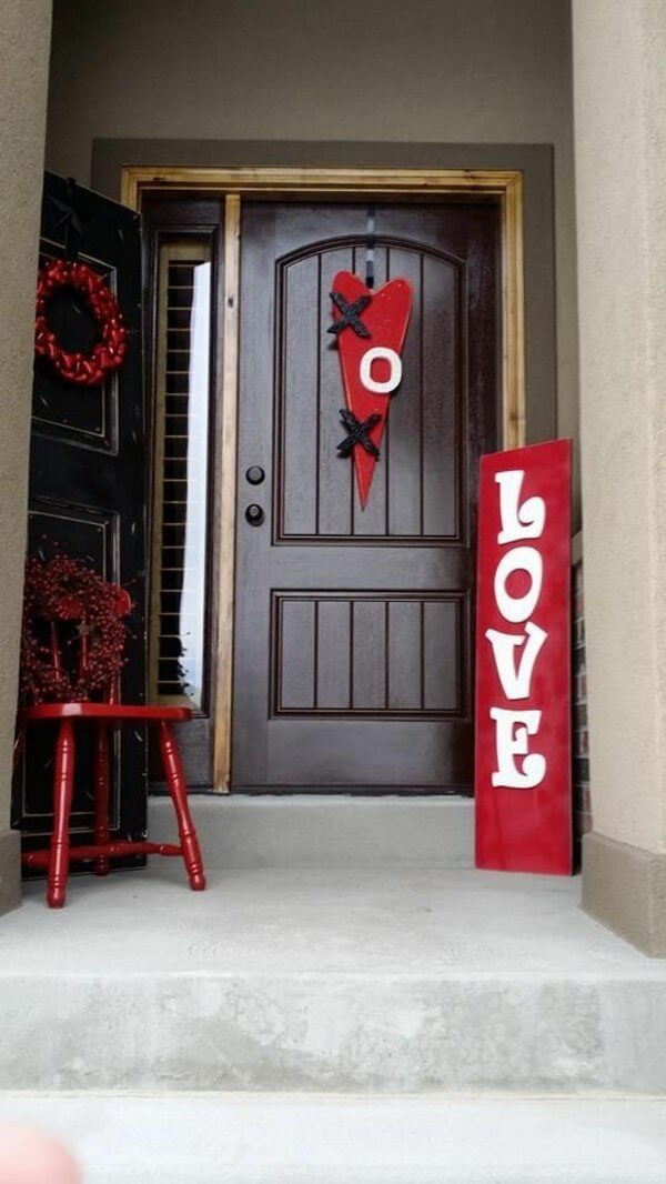 Cherry Red Doorstep Accent Pieces