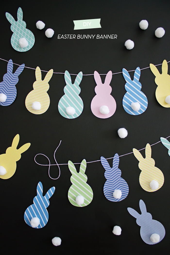 Adorable DIY Easter Bunny Garland