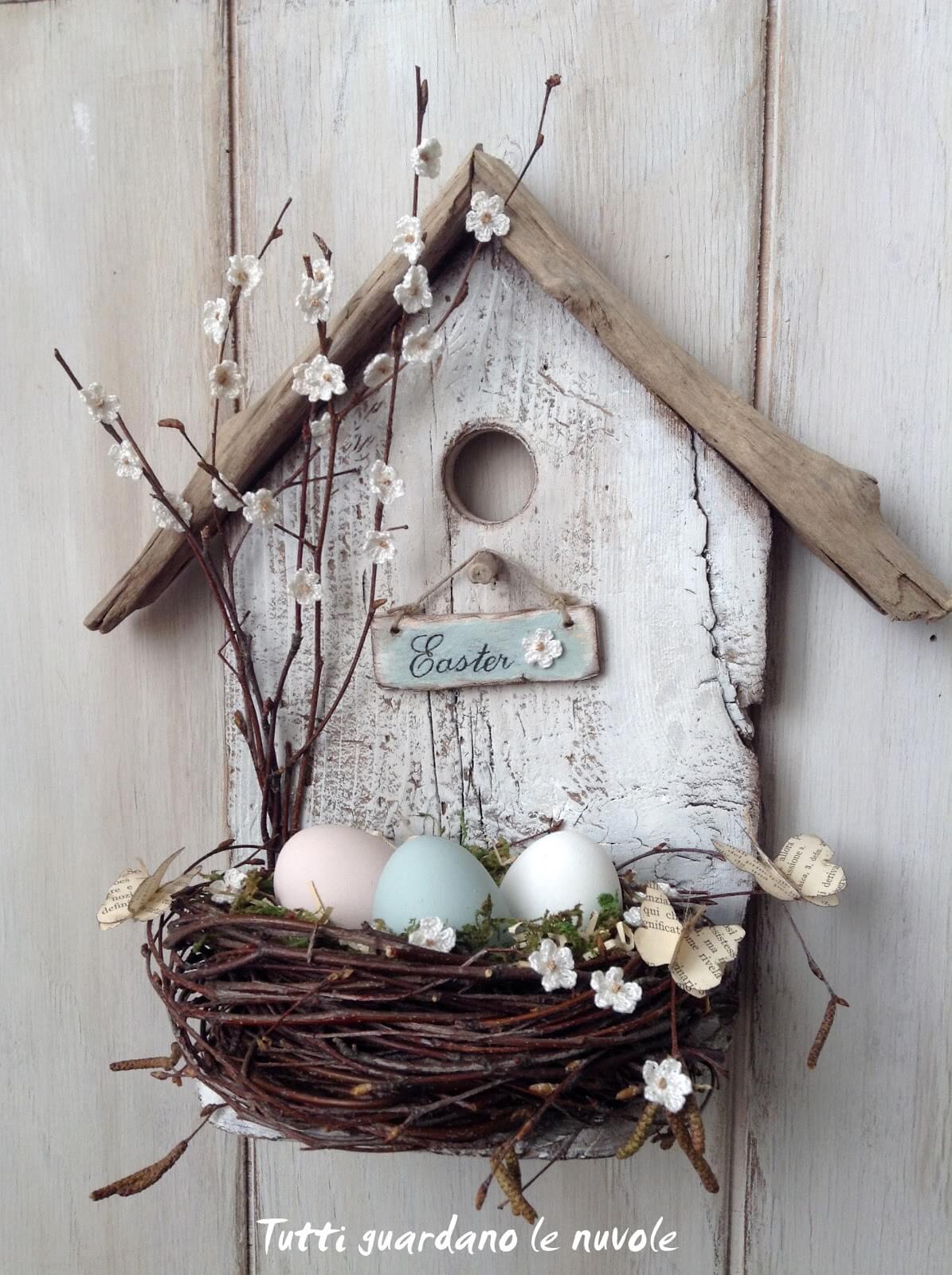 Simple and Sweet Bird's Nest Easter Display
