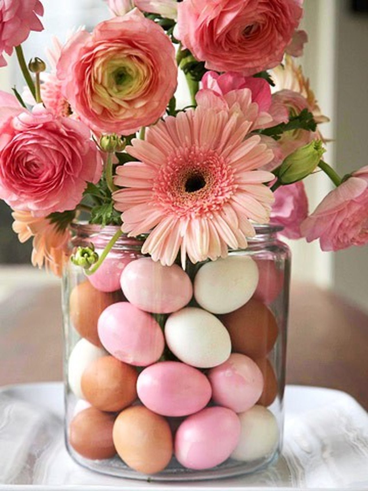 Fill a Large Vase with Colored Eggs