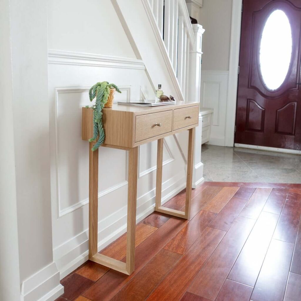 Two Drawer Tall Entry Table — Homebnc