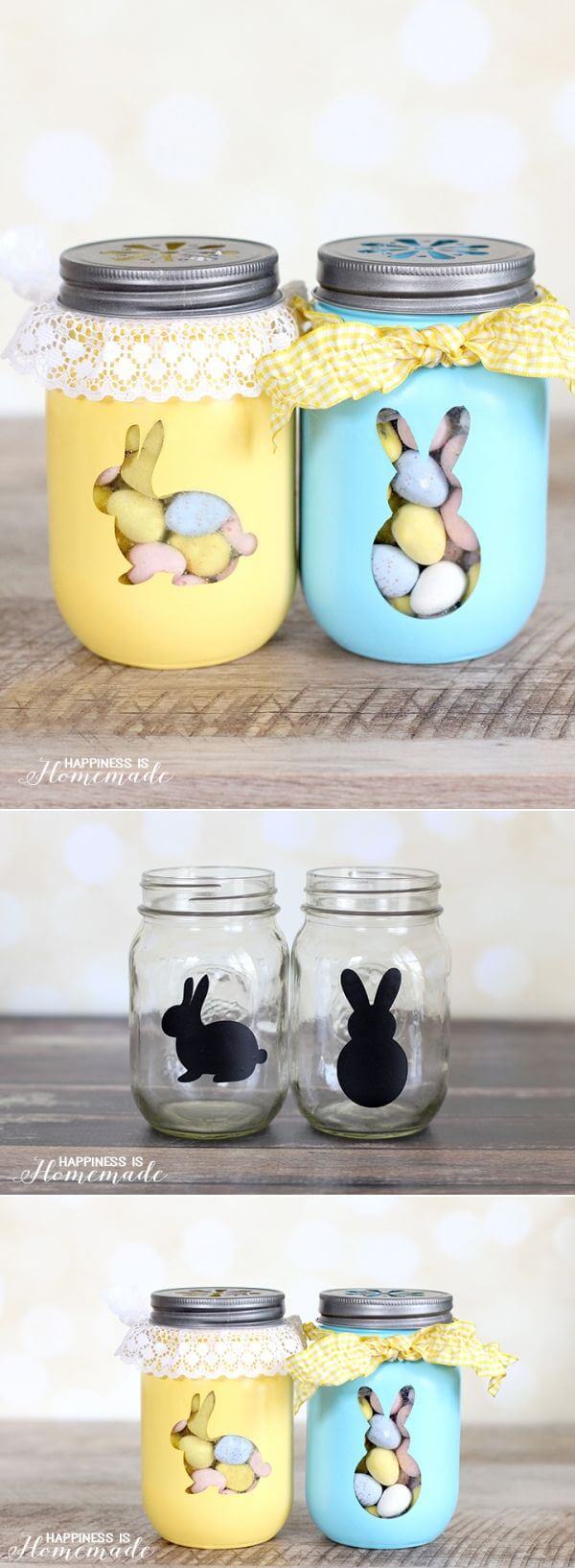 Stencil Some Adorable Rabbit Mason Jar Favors