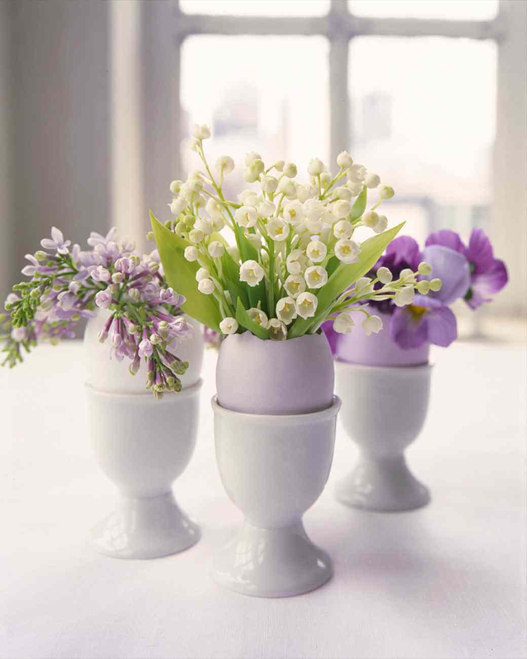 Pretty Parissienne Egg Cup Bouquets