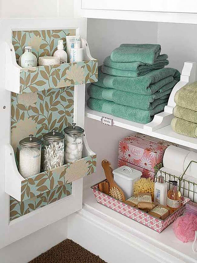 Storage For Small Bathroom Ideas : 50 Useful Bathroom Storage Ideas | Interior God : This tiny bathroom, which used to be a closet (!), is proof that it is possible to have plenty of storage in a small space—with a little creativity, that is.