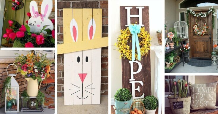 Featured image for 23 Fun and Adorable Easter Porch Decor Ideas