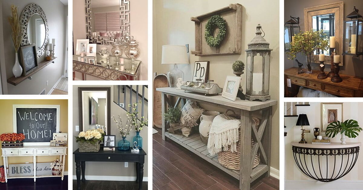 50 Best Entry Table Ideas Decorations, How Big Should My Entryway Table Be