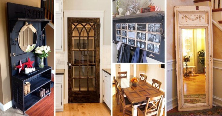 Featured image for 45+ Artistic and Practical Repurposed Old Door Ideas