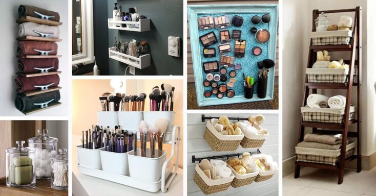 Featured image for 67 Small Bathroom Storage Ideas from Shelves to Baskets