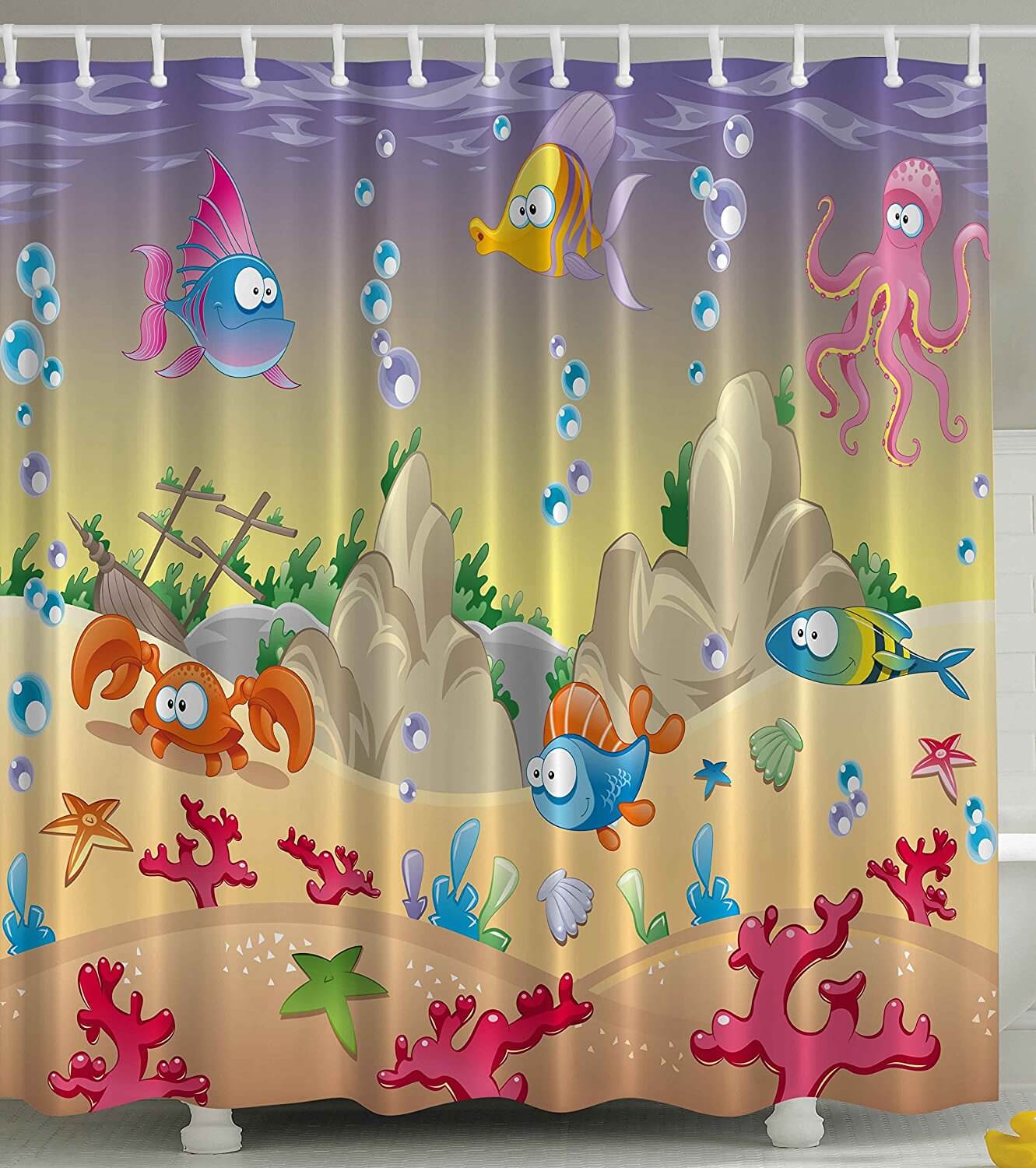 kids bathroom curtains