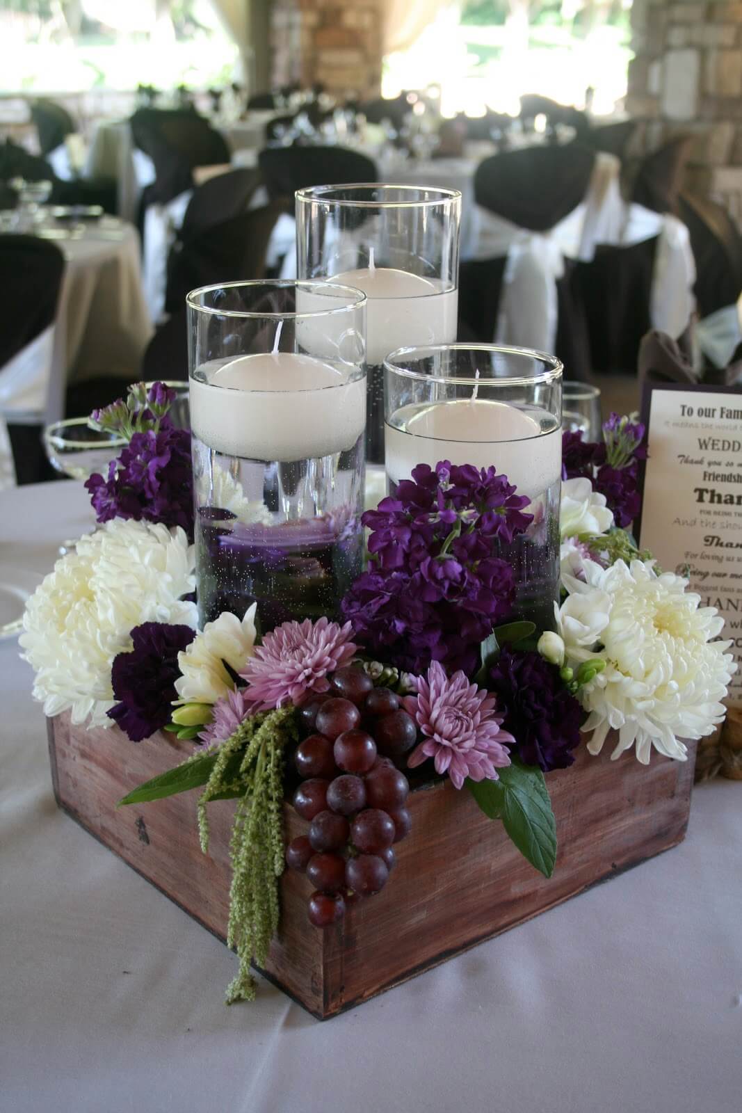 wedding centerpieces round tables