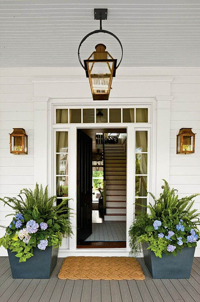 40 Best Front Door Flower Pots Ideas And Designs For 21