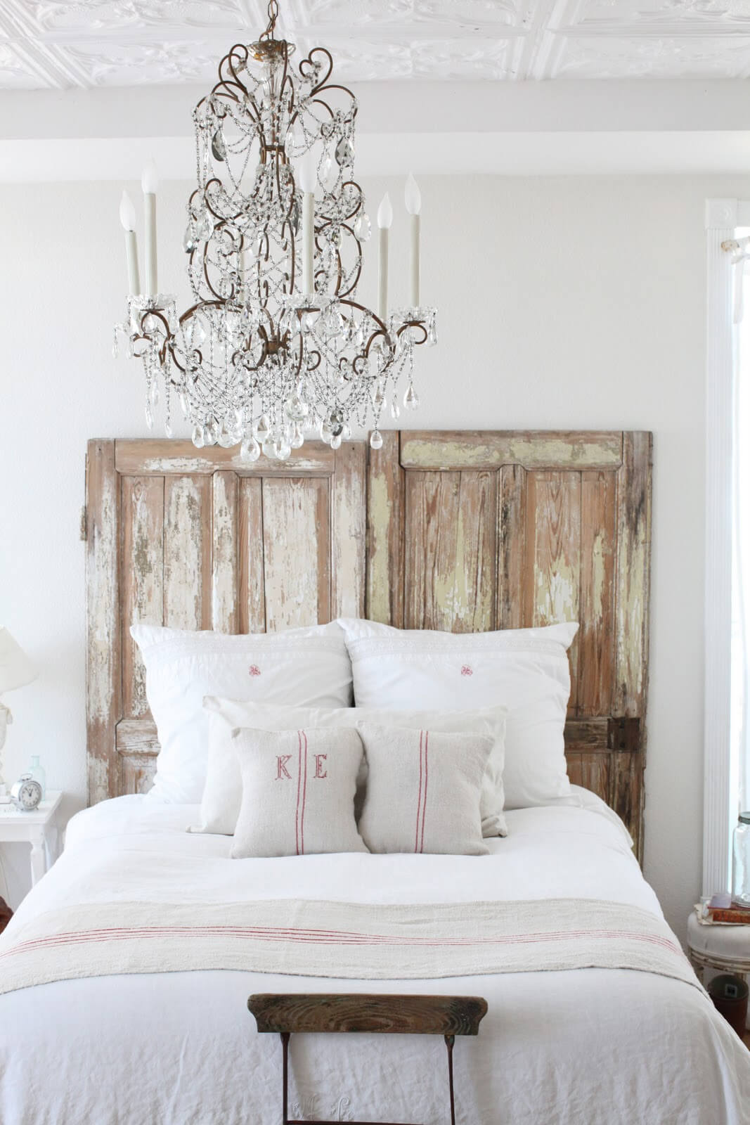 White Rustic Bedroom 30 Best Rustic  Glam Decoration Ideas and Designs for 2020