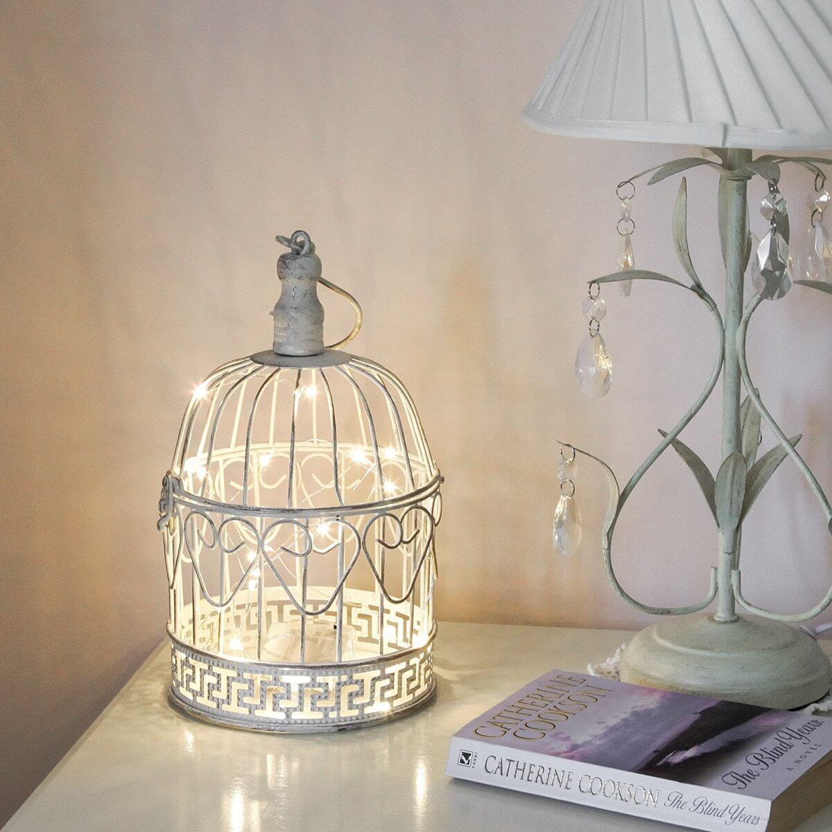 shabby chic bedside lamp