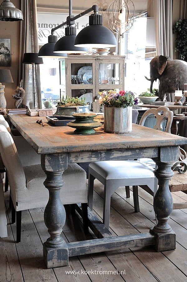 farmhouse rustic dining room