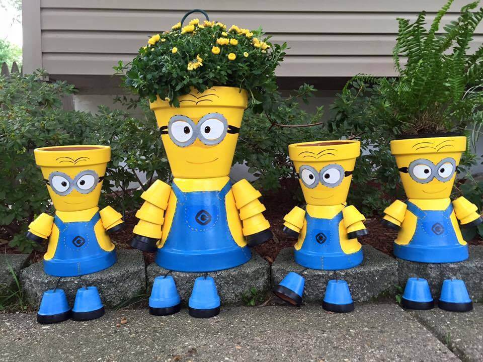 DIY Minion Flower Pot Decorations