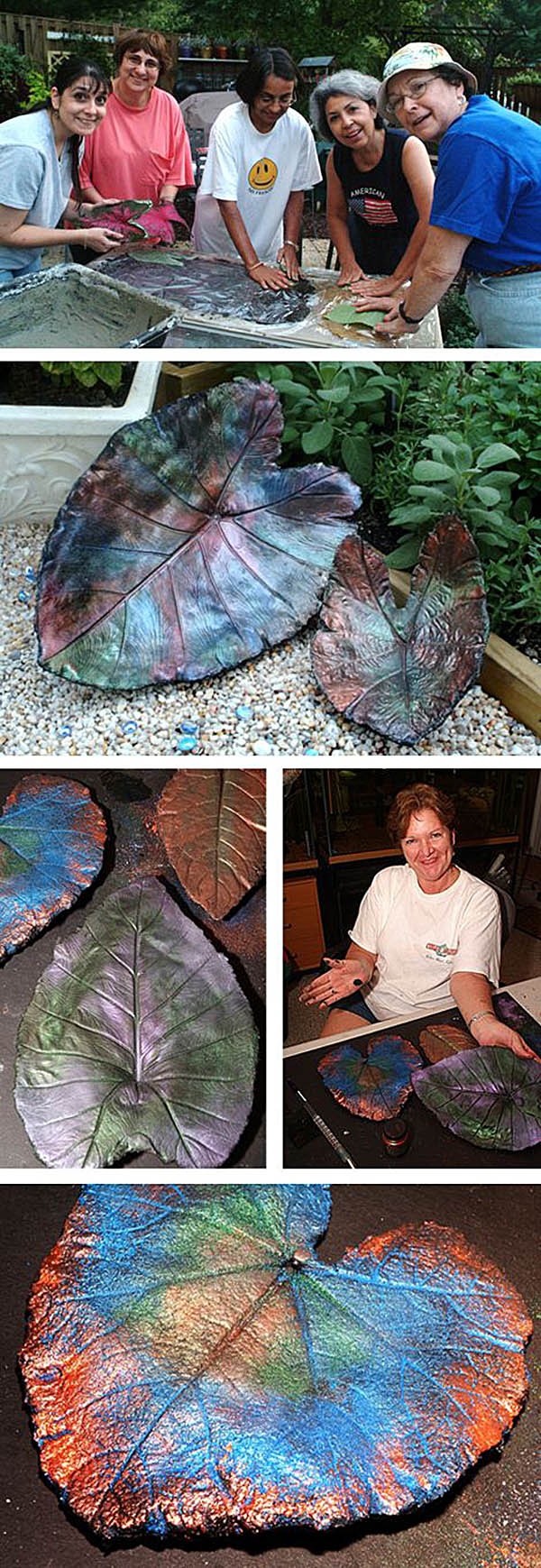 Giant Concrete Leaves for Garden