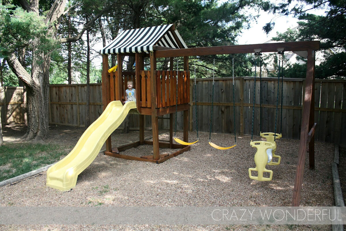 DIY Swing Set Makeover Project
