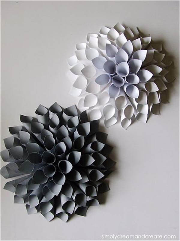 Easy DIY Paper Dahlia Decorations