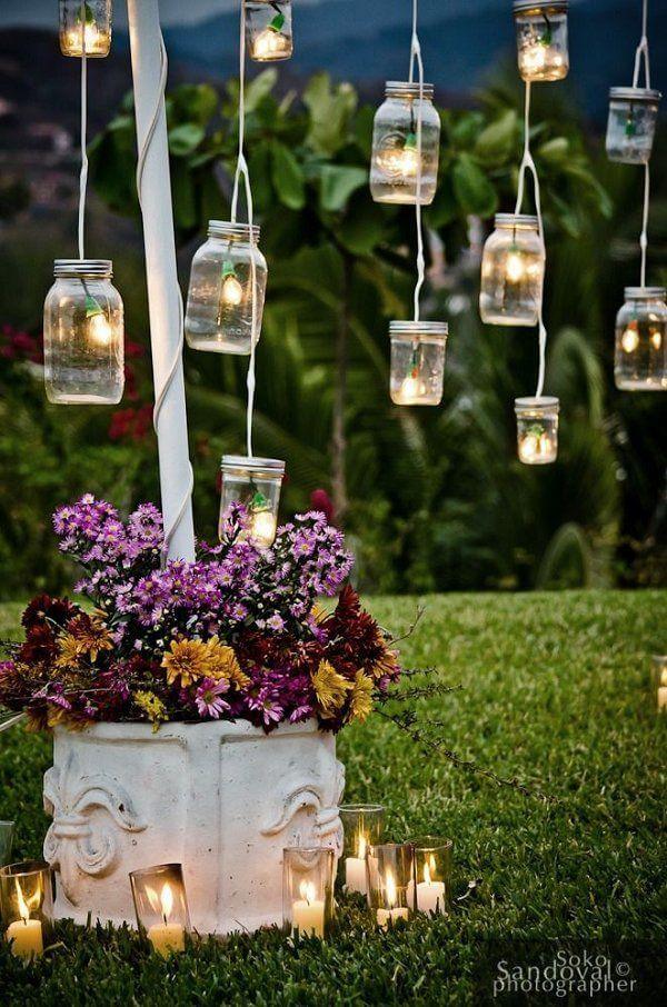 Egyszerű DIY Mason Jar Lanterns