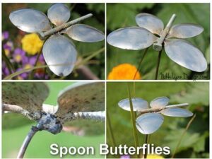 Upcycled Spoon and Screw Butterflies