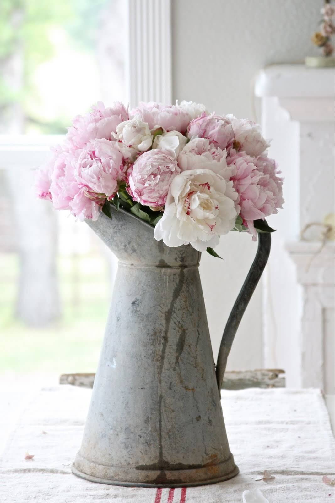 Antique Coffee Pot Flower Vase