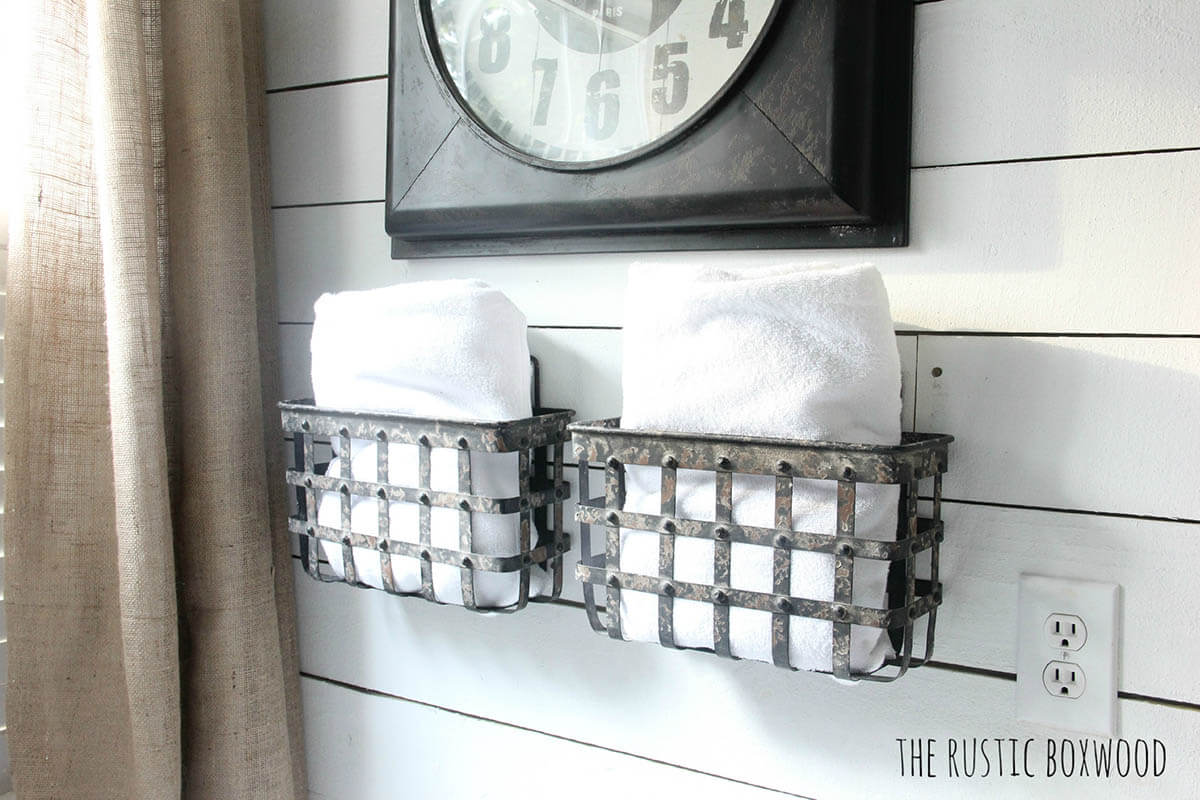 Wall Mounted Metal Baskets for Storage