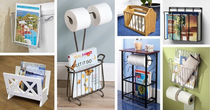 Featured image for 23 Practical and Gorgeous Bathroom Magazine Racks You Will Love