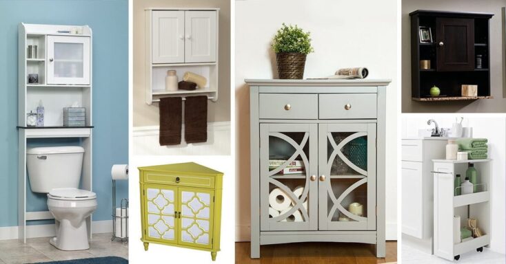 Featured image for 26 Bathroom Storage Cabinets that will Help You Keep Everything Organized