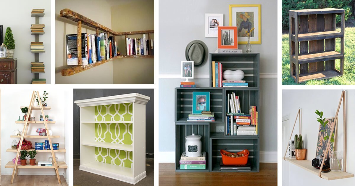 26 Best DIY Bookshelf Ideas and Designs for 2021