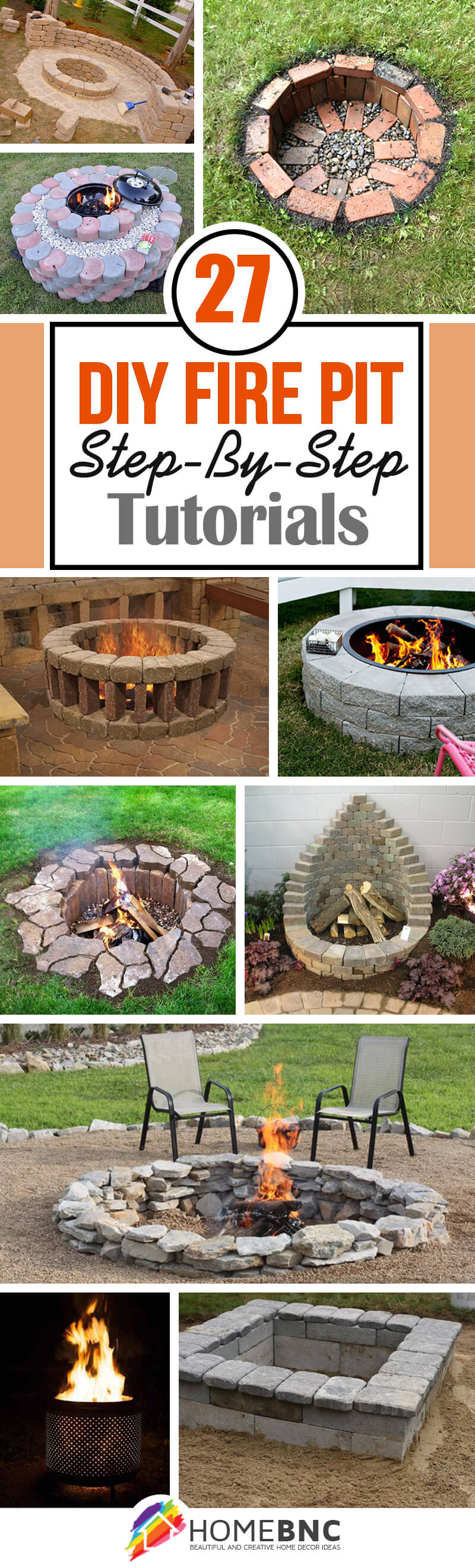 How To Build A Wood Burning Fire Pit Builders Villa   Diy Firepit Ideas Pinterest Share Homebnc 1 