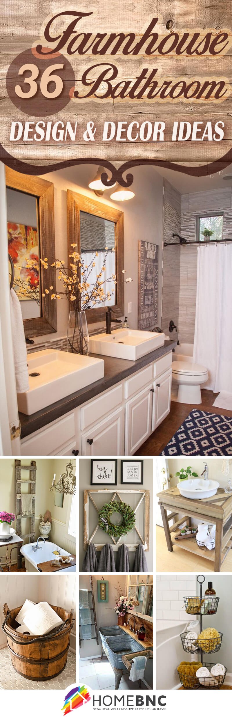 farmhouse bathroom decorations