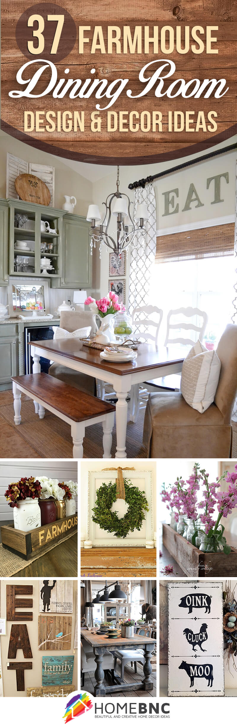 37 Best Farmhouse Dining Room Design And Decor Ideas For 2019