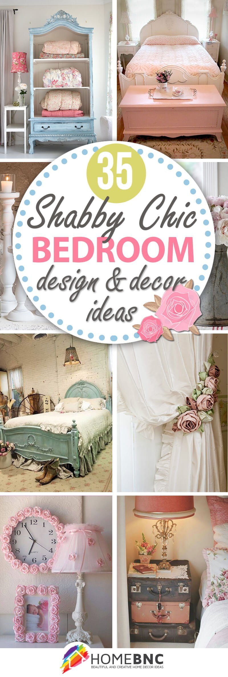 shabby chic bedroom walls