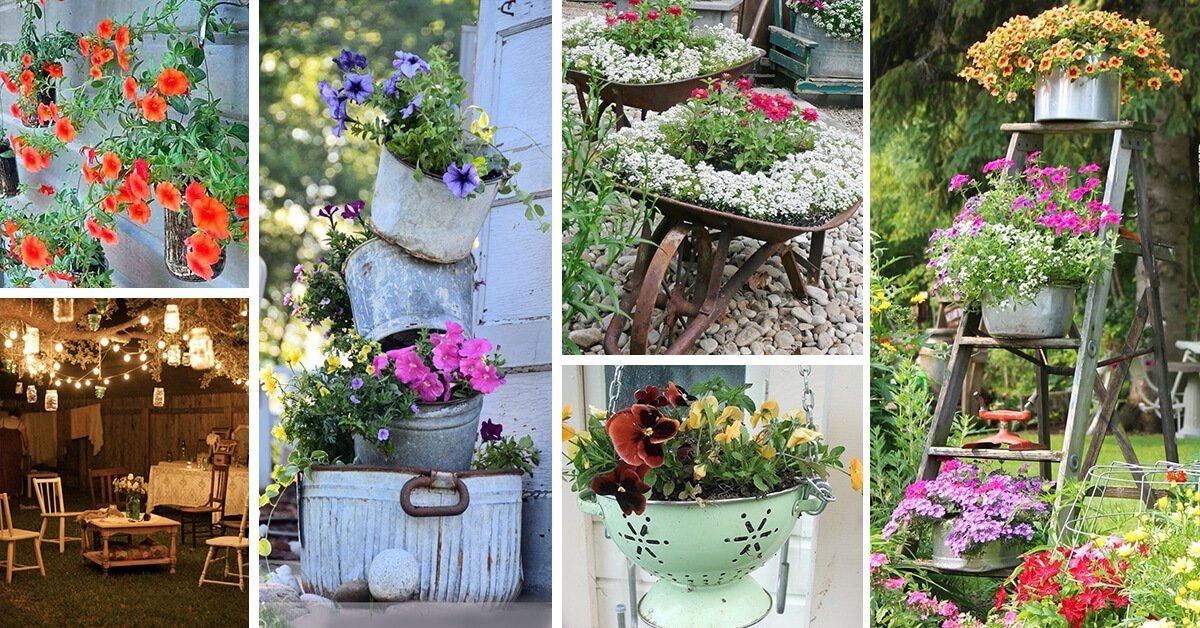 45 Best Vintage Garden Decor Ideas And, Flower Garden Decorations