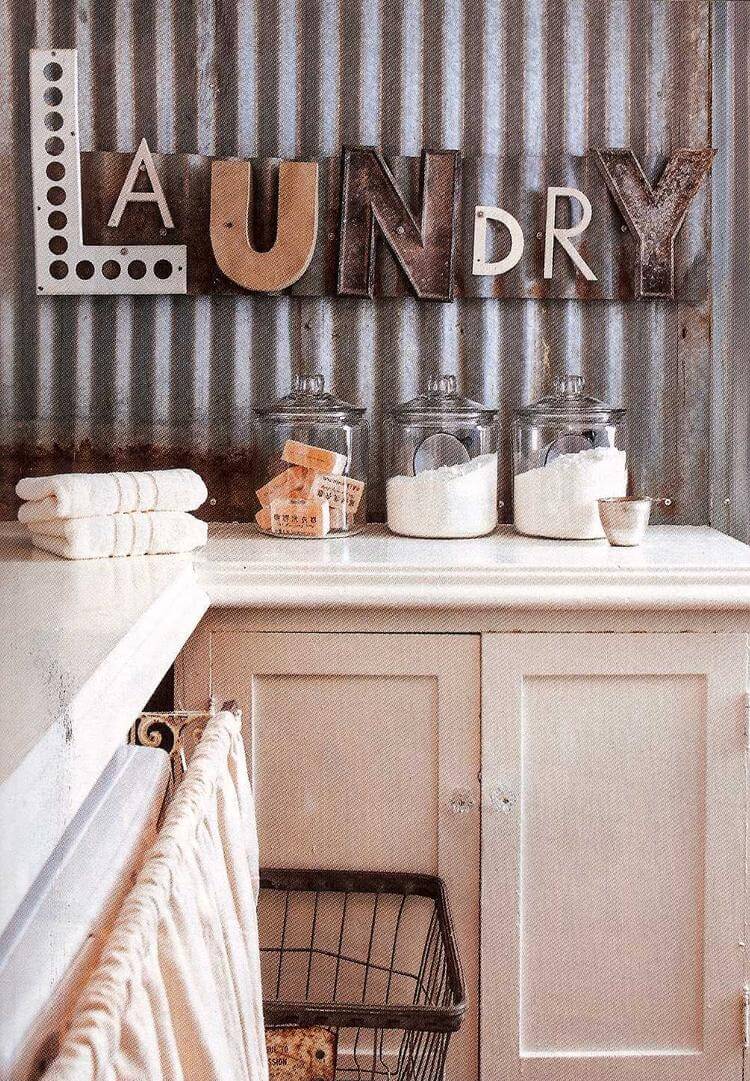 Funky Vintage Laundry Wall Sign