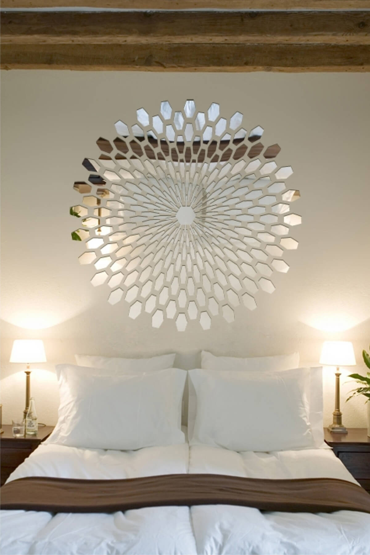 Clustered Mirrors For Bedroom