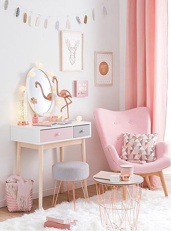 Pretty In Pink Bedroom Palette