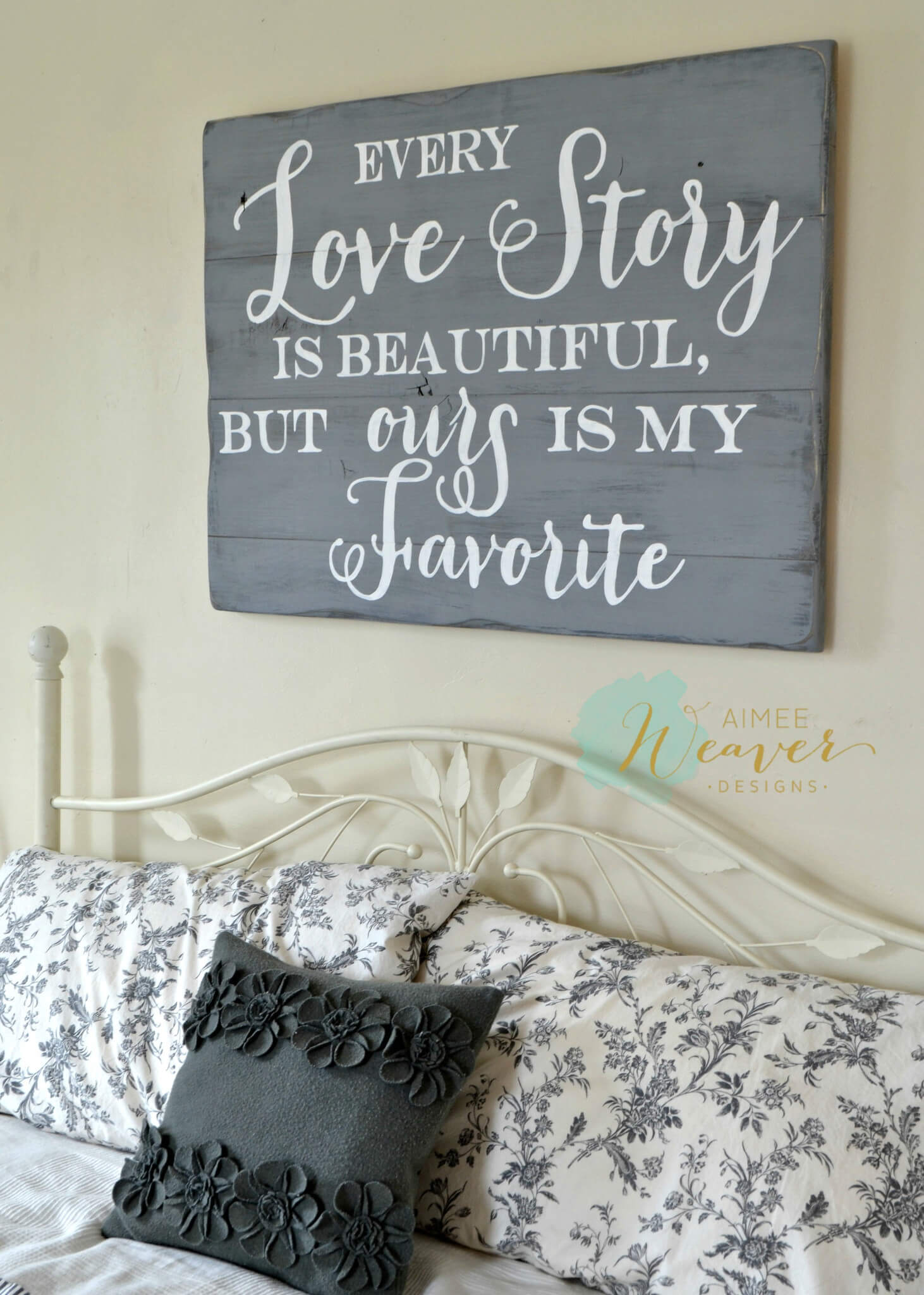 DIY Love Story Pallet Art