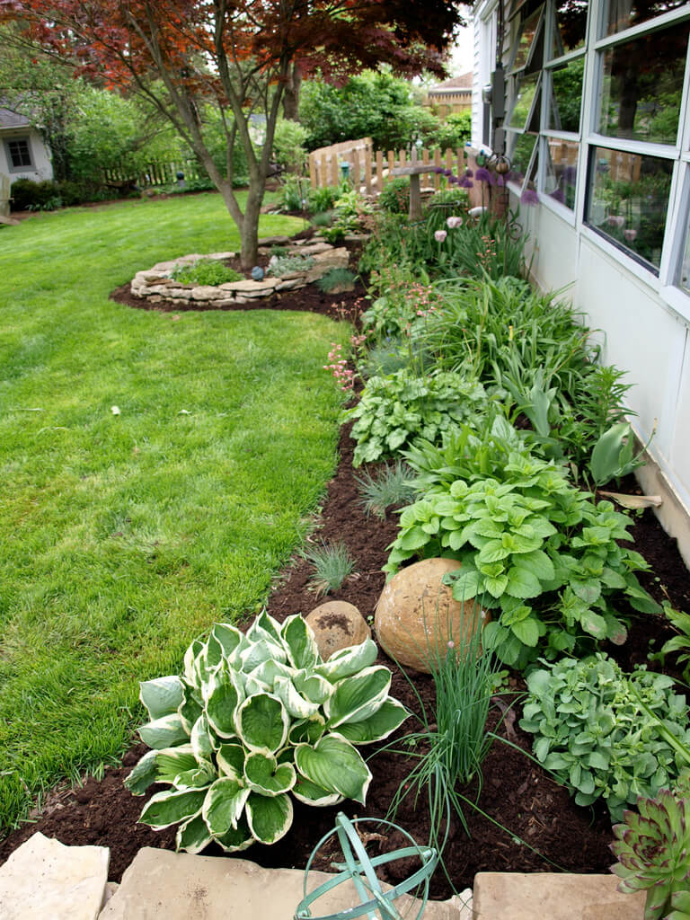 backyard flower garden layout